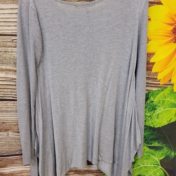 Belldini long sleeve sweater pullover top gray large pre-owned - Picture 2 of 7